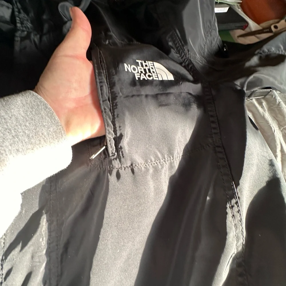 The North Face Men's Black Jacket, Plaid Lining, Lightweight